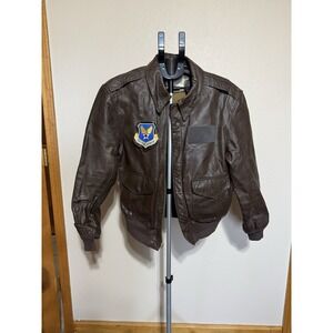USAF A-2 Flight Jacket Goatskin Leather Size 40R Cooper Saddlery 1988